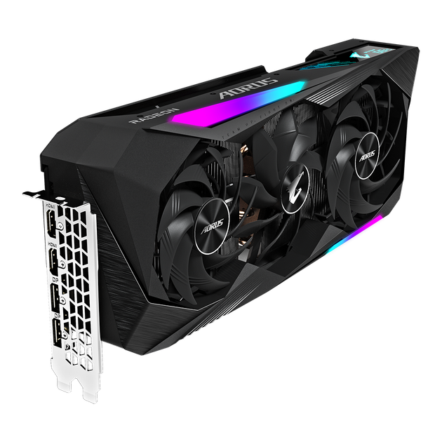 Відеокарта Gigabyte, Radeon RX 6800 XT, MASTER, 16Gb GDDR6, 256-bit, 2xHDMI/2xDP, 2310/16000 MHz, 2x - изображение 6