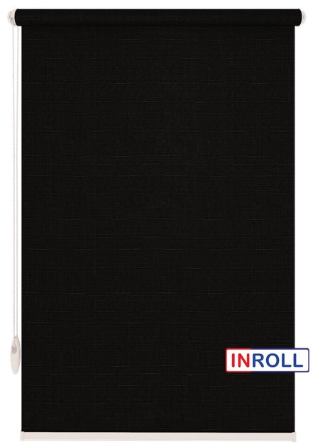 Ролета тканевая INROLL Есо-Mini Plus 105х165 см Len Черный 2136 - изображение 3