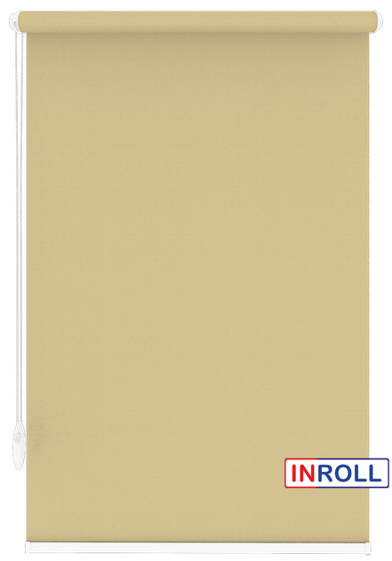 Ролета тканевая INROLL Есо-Mini Plus 97,5х165 см Len Светло-бежевый 2148 - изображение 3