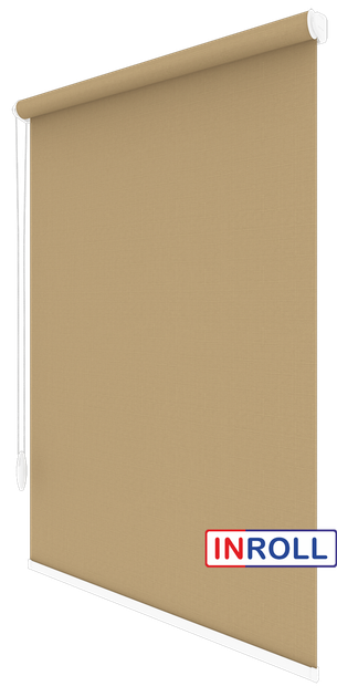 Ролета тканевая INROLL Есо-Mini Plus 105х165 см Len Бежевый 881 - Фото 2 Ролета тканевая INROLL Есо-Mini Plus 105х165 см Len Бежевый 881 - изображение 2