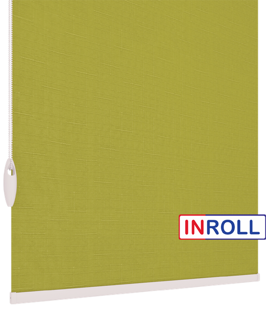 Ролета тканевая INROLL Есо-Mini 42,5х165 см Len Зеленый 7383 - изображение 4
