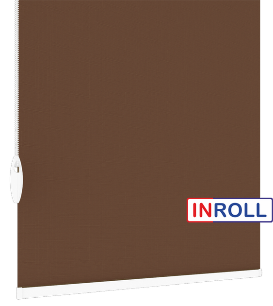 Ролета тканевая INROLL Есо-Mini Plus 67,5х165 см Len Коричневый 2106 - Фото 4 Ролета тканевая INROLL Есо-Mini Plus 67,5х165 см Len Коричневый 2106 - изображение 4