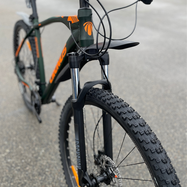 Велосипед CRONUS FANTOM 27.5" колеса 19.5" рама Темно-Зелений-Оранжевий - зображення 2