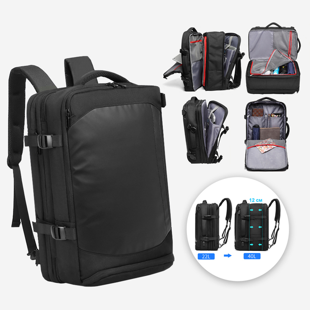 Дорожный рюкзак-портфель TUGUAN 8809 с отделом для обуви и мокрых вещей ...