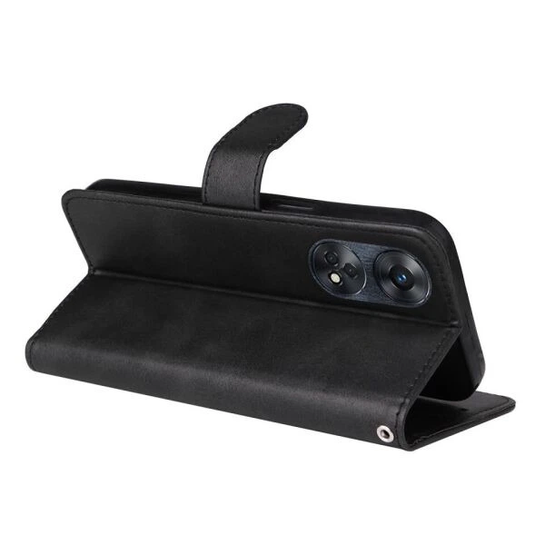 Чехол Deexe Classic Wallet для OPPO Reno 8T - Black - изображение 4