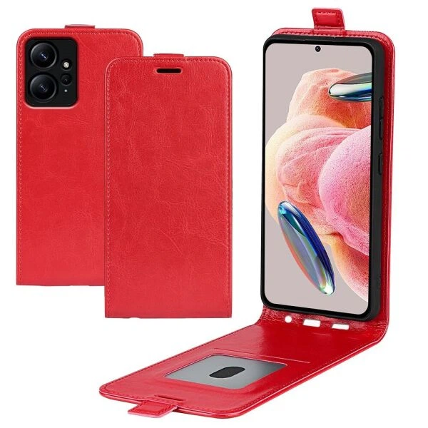 Чехол Deexe Flip Case для Xiaomi Redmi Note 12 - Red - изображение 3