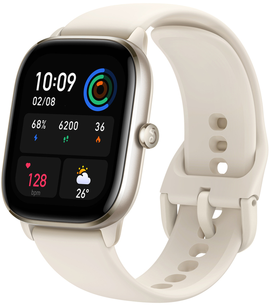 Smartwatch Amazfit GTS 4 Mini Moonlight White - obraz 3