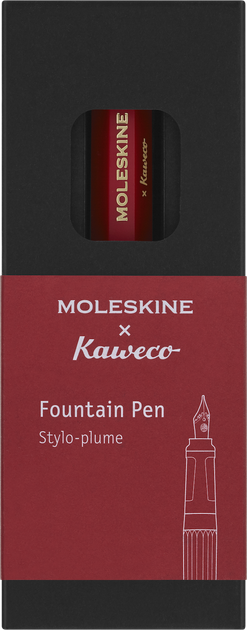 Чернильная ручка Moleskine x Kaweco Красная M Чернила Синие (8056598854916) - Фото 4 Чернильная ручка Moleskine x Kaweco Красная M Чернила Синие (8056598854916) - изображение 4