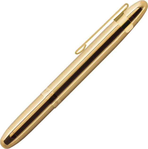 Шариковая ручка Fisher Space Pen Bullet Золотая с клипсой / Стержень 1.1 мм Черный (747609843071) - изображение 3
