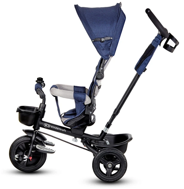 Детский трехколесный велосипед Kinderkraft Aveo Navy 5902533915057 - Фото 4 Детский трехколесный велосипед Kinderkraft Aveo Navy 5902533915057 - изображение 4