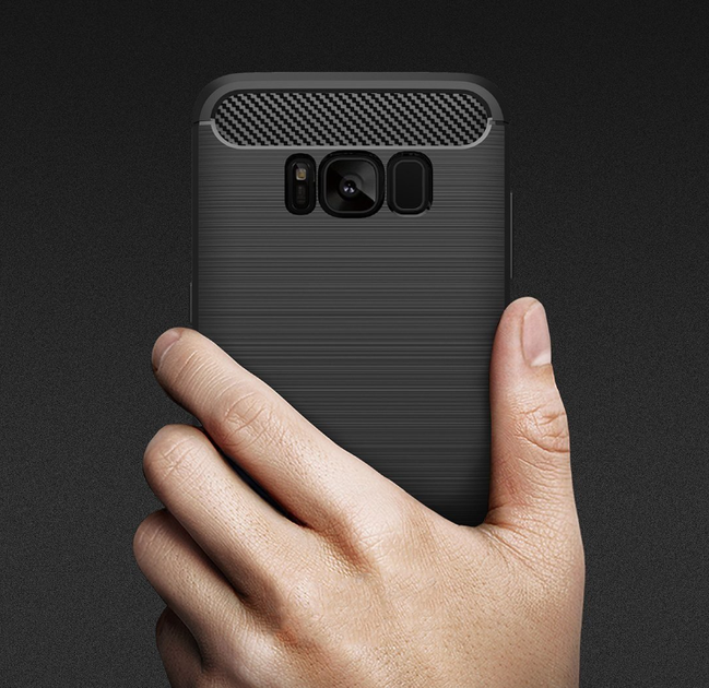 Защитный чехол-накладка Samsung Galaxy S8 Plus/SM-G955 Черный - Фото 3 Защитный чехол-накладка Samsung Galaxy S8 Plus/SM-G955 Черный - изображение 3