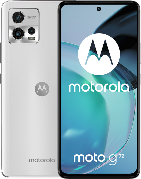 Smartfon Motorola Moto G72 8/128GB Mineral White (PAVG0014PL) - obraz 1