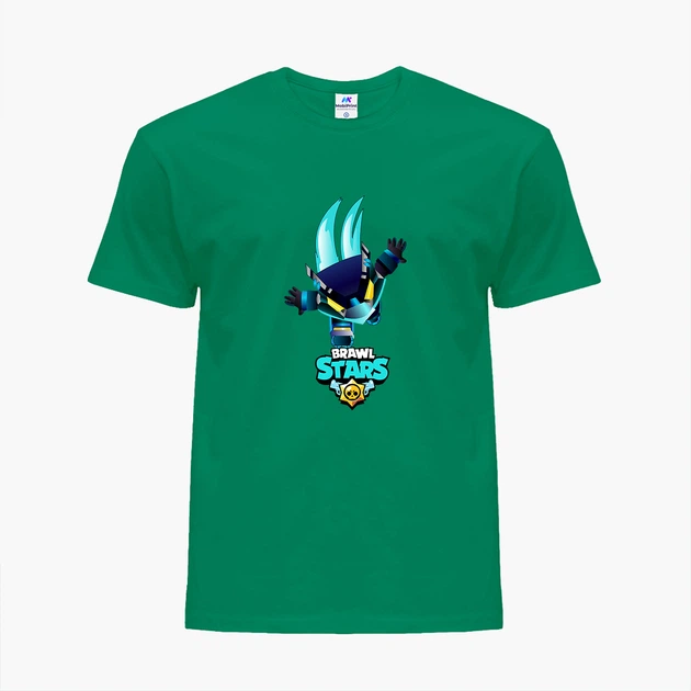Детская футболка Бравл Старс (Brawl Stars) (25186-1706) 88-104 см Хлопок Зеленый - изображение 4