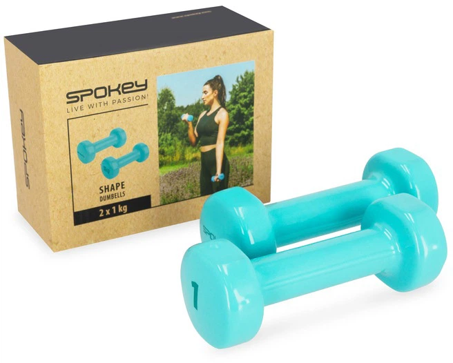Zestaw hantli Spokey 2x1 kg TQ SHAPE 941965 (5905339419651) - obraz 3