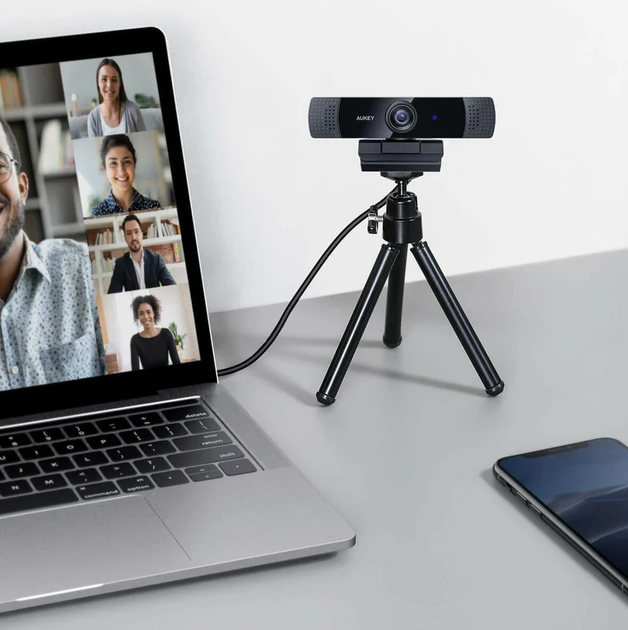 Kamera internetowa AUKEY FullHD czarny (PC-LM1E) - obraz 3