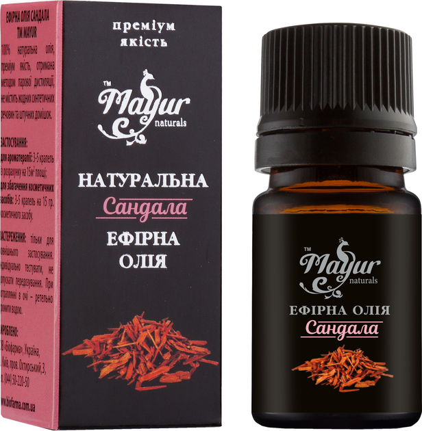 Упаковка эфирного масла Mayur Сандала 5 мл х 2 шт (4820189561552-2) 