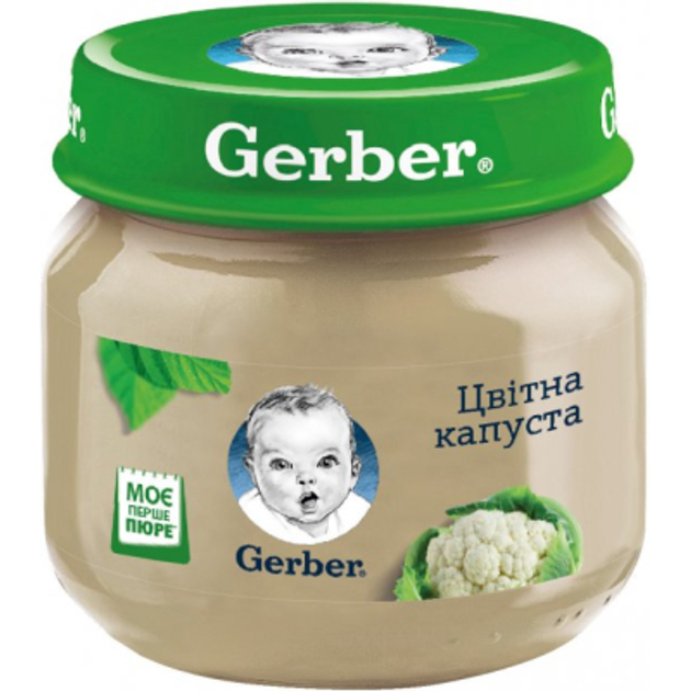 Детское пюре Gerber Цветная капуста из 6 месяцев 80 г (5900452078662) 