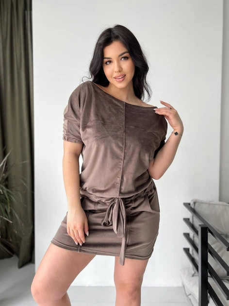 Женское Платье Lenato Monica46-50 мокко - Фото 5 Женское Платье Lenato Monica46-50 мокко - изображение 5