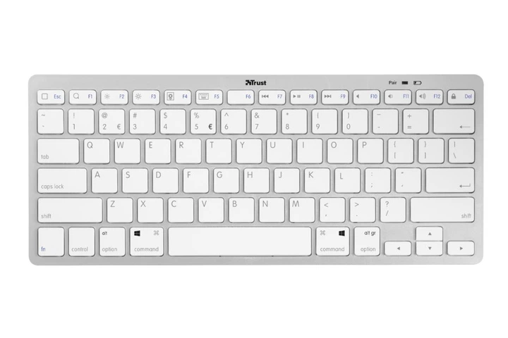 Клавіатура бездротова Trust NADO Bluetooth Wireless UKR/ENG (23752) - Фото 2 Клавіатура бездротова Trust NADO Bluetooth Wireless UKR/ENG (23752) - изображение 2