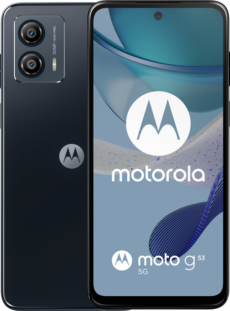 Мобільний телефон Motorola Moto G53 5G 4/128GB Ink Blue (PAWS0031PL) - зображення 1