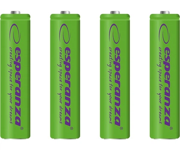 Аккумулятор Ni-MH Esperanza EZA102G AAA/1000mAh в упаковке 4шт - Фото 1 Аккумулятор Ni-MH Esperanza EZA102G AAA/1000mAh в упаковке 4шт - изображение 1
