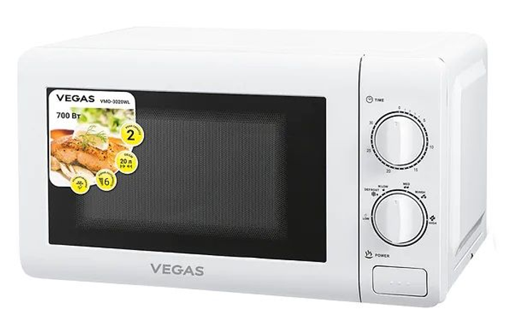 Мікрохвильова піч vegas vmo-3020wl - зображення 1