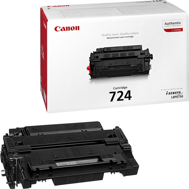 Картридж тонер Canon 724 LBP6750/6780/MF512/513 Black (3481B002) - зображення 1