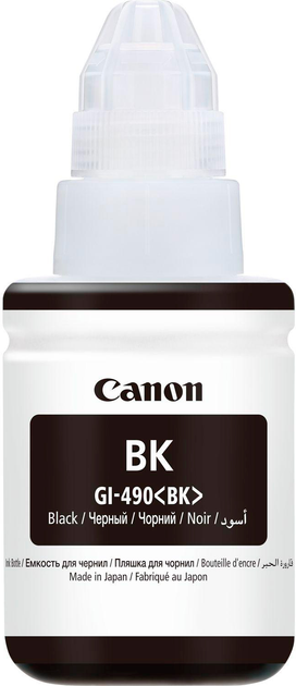 Контейнер Canon GI-490 Pixma G1400/G2400/G3400 135 мл Black (0663C001) - зображення 1