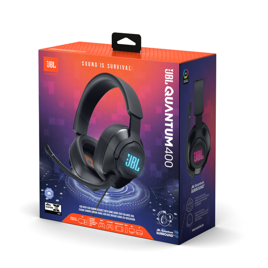 Наушники jbl Quantum 400 Black (jblquantum400blk) - Фото 9 Наушники jbl Quantum 400 Black (jblquantum400blk) - изображение 9