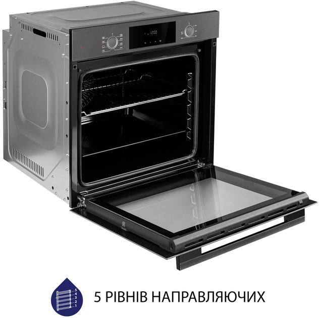 Духова шафа електрична Minola EOD 6804 Platinum Gray - зображення 8