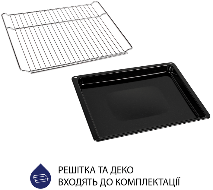 Духова шафа електрична Minola EOD 6804 Platinum Gray - зображення 11
