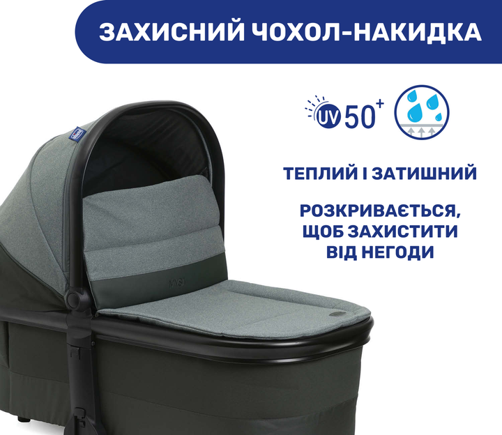 Коляска 2 в 1 Chicco Mysa Зеленая (87026.30.01) - изображение 5