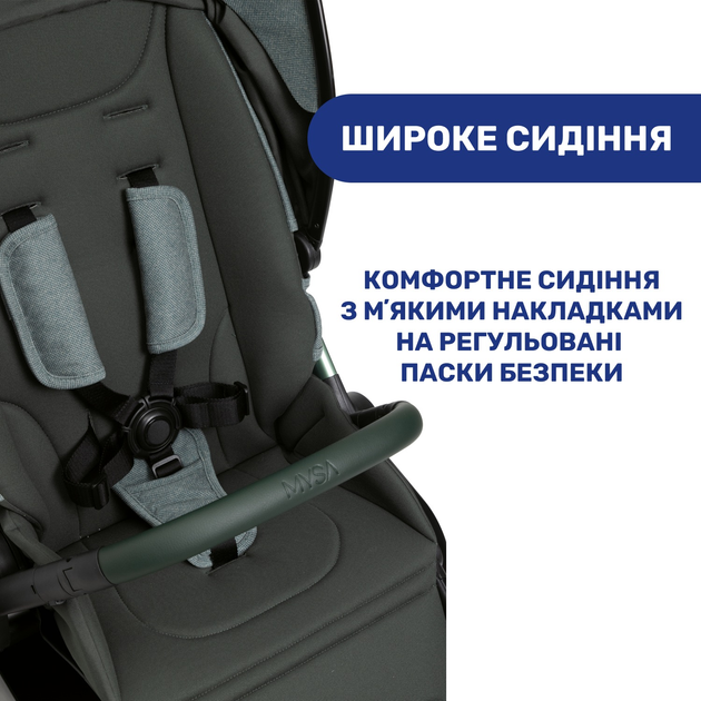 Коляска 2 в 1 Chicco Mysa Зеленая (87026.30.01) - изображение 13