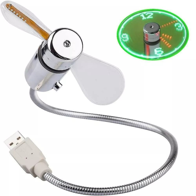 Вентилятор USB с проекцией часов UF-211-07 от продавца: Technerik ...