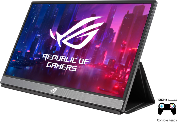 Монитор LCD 17.3" Asus Portable XG17AHPE MicroHDMI, 2xUSB Type-C, IPS, 1920x1080, 240Hz, MM, Built-in battery, camera, smart cas (90LM05G1-B02170) - изображение 5