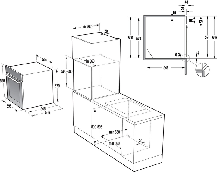 Духовой шкаф Gorenje BCS798S24X/с функцией пароварки/электронное упр ...