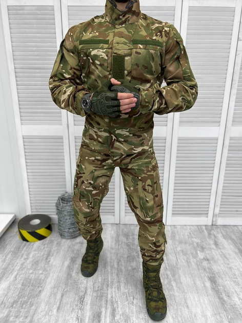 Тактический военный Уставной костюм ГОСТ ( Китель + Штаны ), Камуфляж: Мультикам, Размер: S - изображение 1