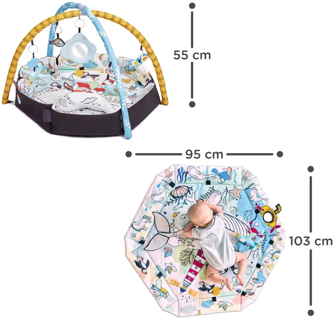 Килимок для розвитку Kinderkraft Smartplay Sea (KPSMSE00MUL0000) - зображення 5