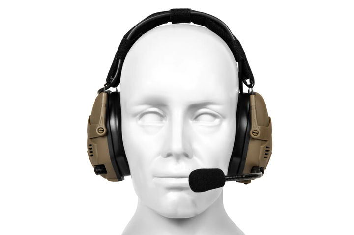 Навушники активні з комунікатором Specna Arms Tactical HD-16 Bluetooth Active Headphones Tan - изображение 2