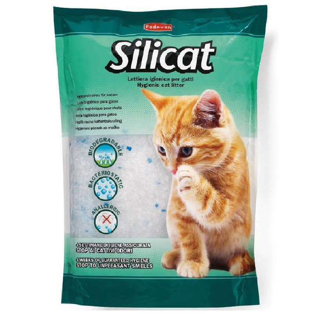 Наполнитель силикагелевый для кошачьих туалетов Padovan Silicat 5 л / 2 ...