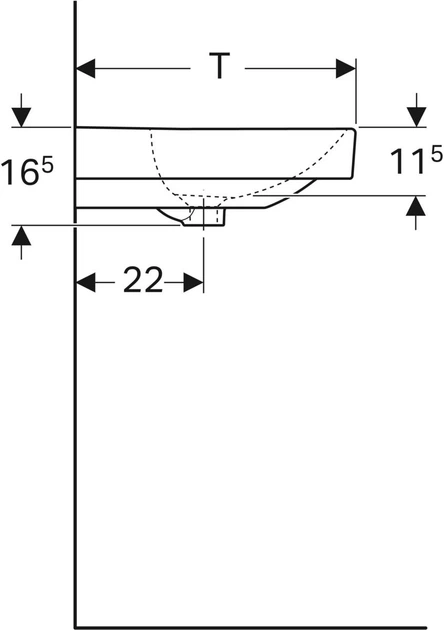 Раковина GEBERIT Smyle Square 500.229.01.1 - изображение 4