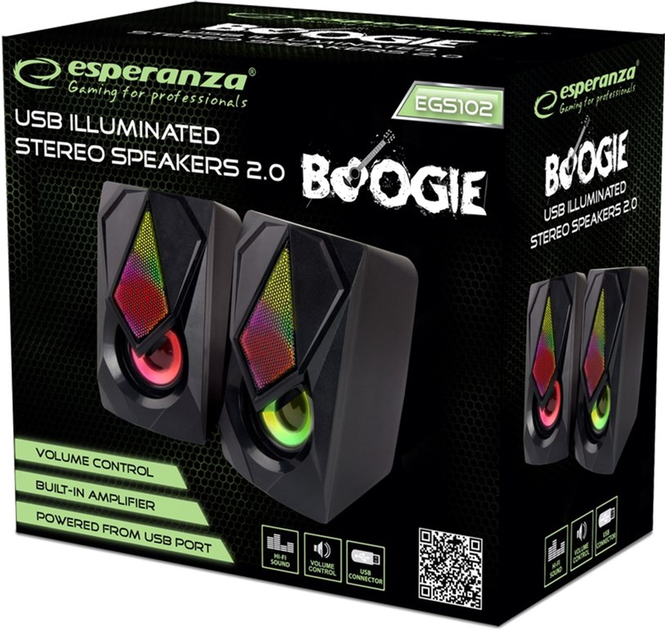 Głośnik Esperanza Rainbow Boogie Czarny (EGS102) - obraz 3