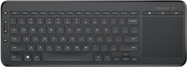 Клавіатура бездротова Microsoft All-in-One Media Keyboard Wireless Graphite (N9Z-00022) - зображення 1