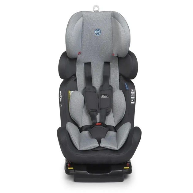 Детское автокресло 0-12 лет, группа 0+/1-2-3 El Camino ME 1041 Bravo с системой Isofix серое - изображение 3