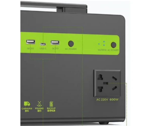 Портативная зарядная станция CTECHi STB600 600W 460Wh - Фото 2 Портативная зарядная станция CTECHi STB600 600W 460Wh - изображение 2