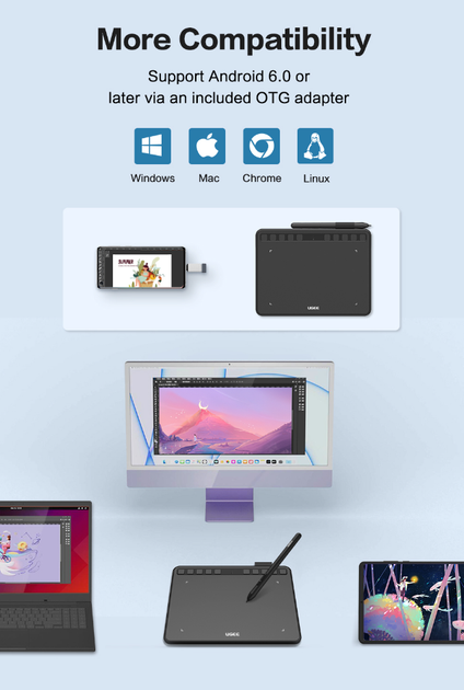 Графический планшет для рисования UGEE S640 - изображение 4