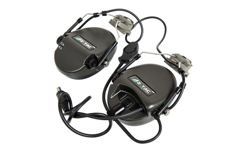 Навушники активні з комунікатором Z-Tactical Fast zSordin Headset Olive - зображення 1