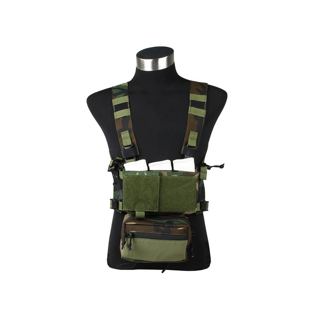 Розвантажувальний жилет TMC Modular Lightweight Chest Rig Full Set Woodland - изображение 1