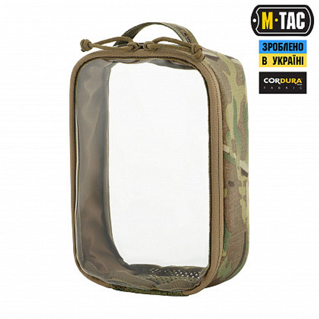 Органайзер утилітарний тактичний підсумок M-Tас прозорий ELITE SMALL (22Х14 СМ) MULTICAM мультикам (OR.M_1790260603) - зображення 1