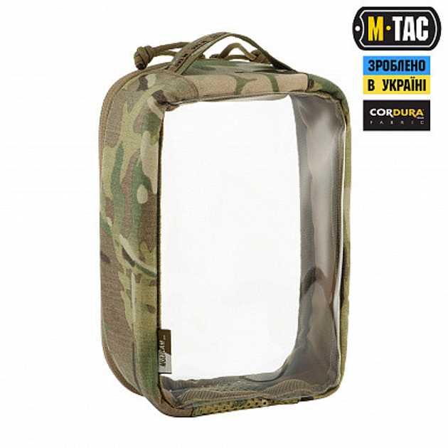 Органайзер утилітарний тактичний підсумок M-Tас прозорий ELITE SMALL (22Х14 СМ) MULTICAM мультикам (OR.M_1790260603) - зображення 2